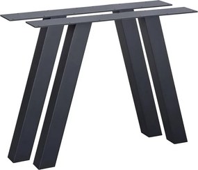 Čierne kovové nožičky v súprave 2 ks Tablo - WOOOD