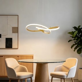 BRILAGI - LED stmievateľný luster na lanku INFINITY LED/55W/230V 50x50 cm zlatý + DO
