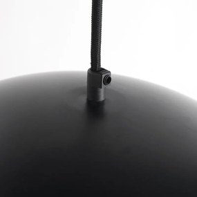 Čierne s zlatým priemyselným závesným svietidlom 50 cm - Magna Eco
