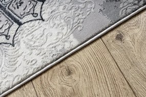 Koberec ALLURE 5715 svetlosivý / biely