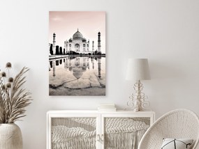 Artgeist Obraz - Taj Mahal (1 Part) Vertical Veľkosť: 40x60, Verzia: Na talianskom plátne