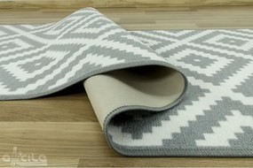 Protišmykový behúň Romby 19 - sivý - Výpredaj