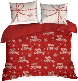 VIANOČNÉ OBLIEČKY Z MIKROVLÁKNA KEVIN 140X200 CM, 1 KS 70X80 CM VZOROVANÉ