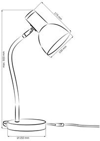 Stolná lampa MIMI 1xE27/10W/230V žltá