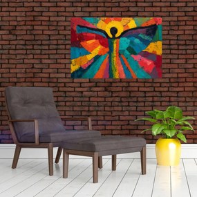 Obraz - Maľovaný anjel (90x60 cm)