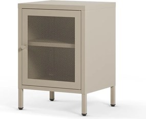 Krémovobiely nočný stolík Fayna – Marckeric