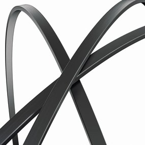 Erga Oval, oválne zrkadlo 50x90cm, čierny rám, ERG-V01-OVAL-5090-BK