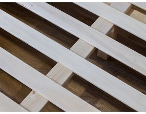 Oranžová čalúnená dvojlôžková posteľ s roštom 140x190 cm Romane – Bobochic Paris