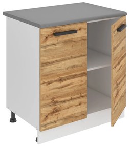 Kuchynská skrinka Belini Premium Full Version spodná 80 cm dub wotan s pracovnou doskou