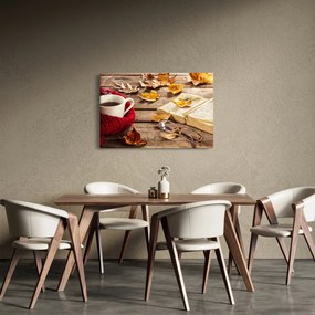 Obraz - Jesenná šálka čaju (90x60 cm)