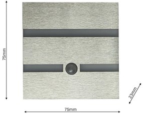 Schodiskové LED svietidlo Vox, 1x LED 0,6w, 4000k, s, pohybový senzor