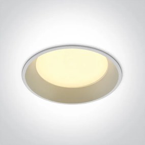 Moderné svietidlo ONE LIGHT WHITE LED 22W 3000K 10122D/W/W