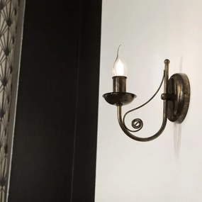 Nástenná lampa DONATO 1xE14x40W/230V patina