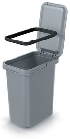 Závesný odpadkový kôš, 12 l, sivá