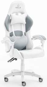 Hells Detská herná stolička Hell's Chair Rainbow White Grey