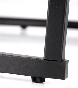 KONFERENČNÝ STOLÍK DAVINO ČIERNY MRAMOR + ČIERNY