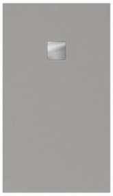 VILLEROY &amp; BOCH Planeo obdĺžniková sprchová vanička akrylátová, s technológiou RockLite, štandardný model, protišmyk (A), 1400 x 800 x 40 mm, Nature Grey, UDA1480PLA2V-3N