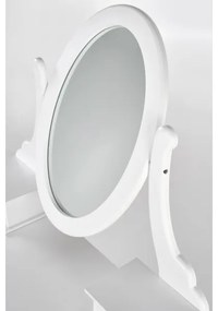 Toaletný stolík SARA 80x130 cm + taburet 45x37 cm biela