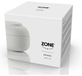 Biely kameninový kúpeľňový organizér na vatové tampóny Sensu – Zone