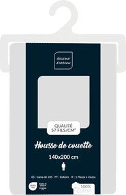 Biele bavlnené obliečky na jednolôžko 140x200 cm Lina – douceur d'intérieur