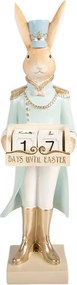 Decorative Figurine Rabbit 9x10x32 Cm Beige Plastic - 9*10*32 cm