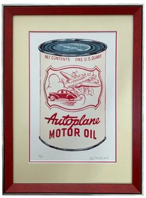 Ptáček Petr - Motor oil autoplane | 36.6x49.2