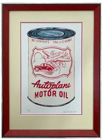 Ptáček Petr - Motor oil autoplane | 36.6x49.2