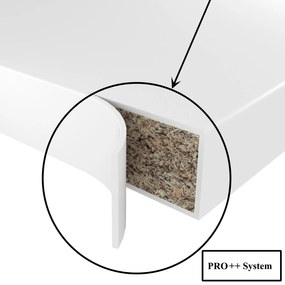 Vysoká kuchynská skrinka Belini Premium Full Version pre vstavanú chladničku 60 cm šedý antracit Glamour Wood