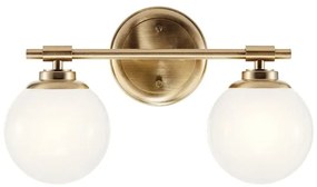 Kichler KL-BENNO2-CPZ - LED Kúpeľ. svietidlo BENNO 2xG9/3W/230V IP44 mosadz