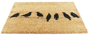 Rohožka z kokosového vlákna 40x60 cm Birds On a Wire – Artsy Doormats