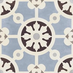 Dlažba Del Conca Paris blu 20x20 cm mat 20PR00YBA