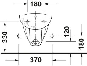 Duravit 22571500002 - Závesný bidet D-CODE keramika/lesklá biela