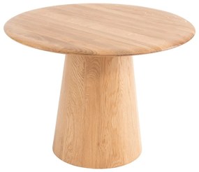 Okrúhly odkladací stolík z dubového dreva ø 55 cm Mushroom – Gazzda