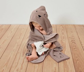 Detská osuška s kapucňou a 2 uteráčiky na umývanie