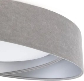 Stmievateľné LED stropné svietidlo SM. GALAXY M. LED/24W/230V pr. 55 cm sivá/strieborná + diaľkové ovládanie