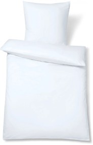 Posteľná bielizeň z bavlny a saténu, biela, štandardná veľkosť
