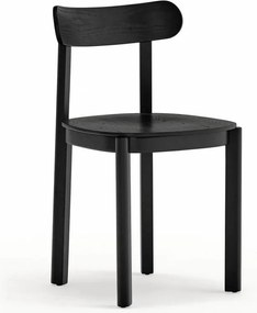 Čierna jedálenská stolička v dekore jaseňa Nara – Teulat