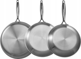 Panvica tradičná Vevor 24/28/32 cm nerezová oceľ