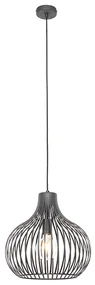 Moderné závesné svietidlo čierne 38 cm - Saffira