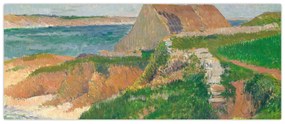 Obraz - Henri Moret, The Island of Raguenez, Brittany, reprodukcia (120x50 cm)