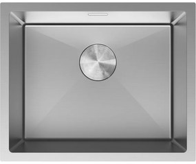 Mexen Trixo, 1-komorový nerezový drez 540 x 440 mm, brúsená oceľ, 6414541000-01