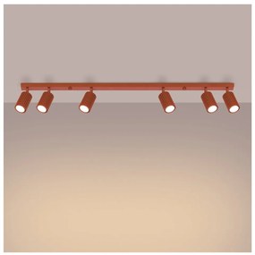 Bodové svietidlo v tehlovej farbe 6,5x117 cm Gleam – Sollux