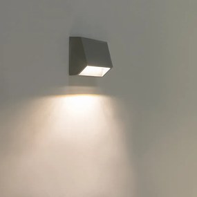 Moderné vonkajšie nástenné svietidlo tmavosivé vrátane LED IP54 - Sandstone 1