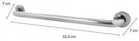 Erga Erga, nástenné rovné madlo 50cm, chrómová, ERG-YKA-P.ROD-50-CHR