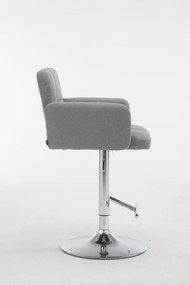 Barová stolička DS1038899 látka - Sivá