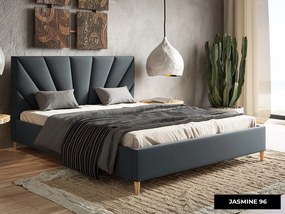 PROXIMA.store - Moderná čalúnená posteľ MALIA ROZMER: 160 x 200 cm, FARBA NÔH: dub