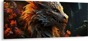 Obraz - Drak (120x50 cm)