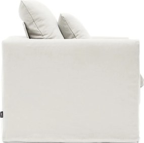 Biele ľanové kreslo Nora – Kave Home