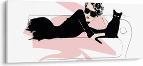 Obraz - Fashion lady (120x50 cm)