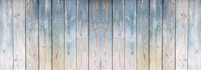 Fototapeta - Drevené dosky - modrý nádych (254x184 cm)